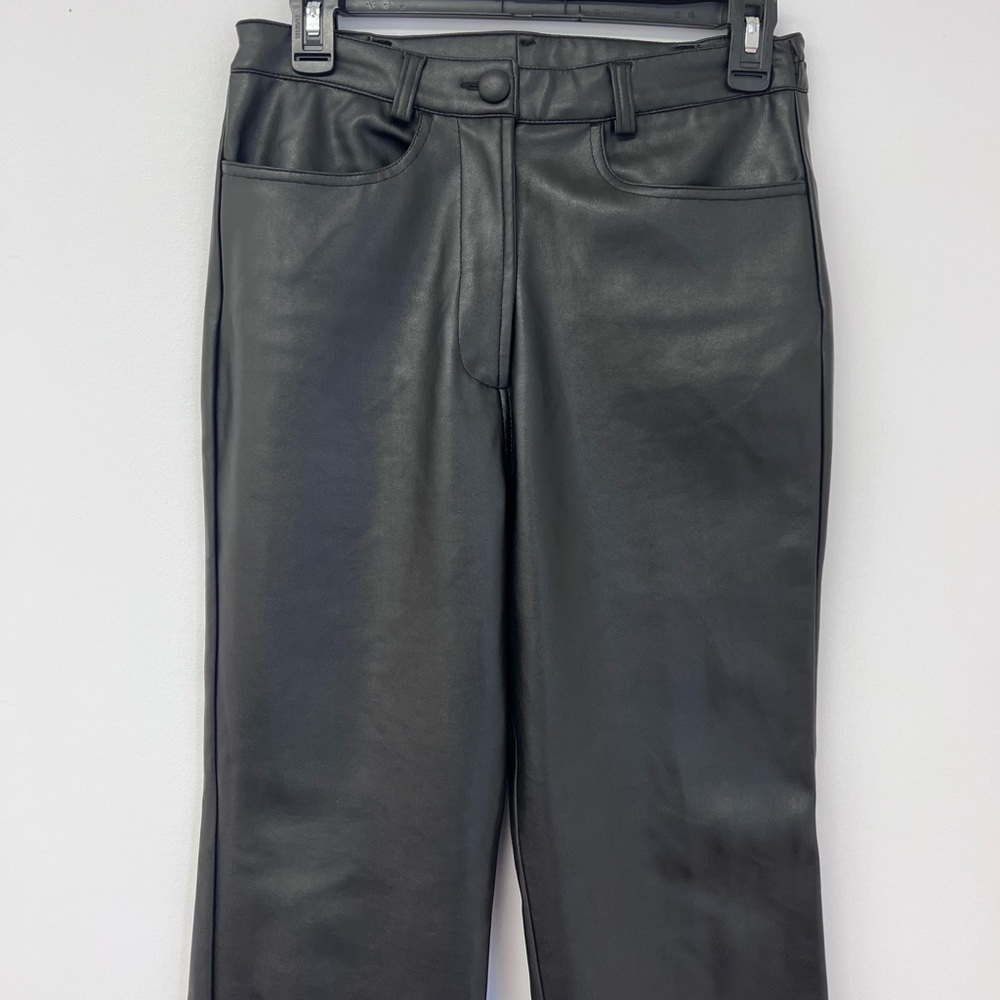 Vintage French Vegan Leather Pants